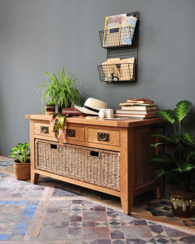 Oak Hallbench, Oak hallway furniture